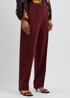 Dorothee Schumacher Emotional Essence Straight-leg Jersey Trousers Burgundy