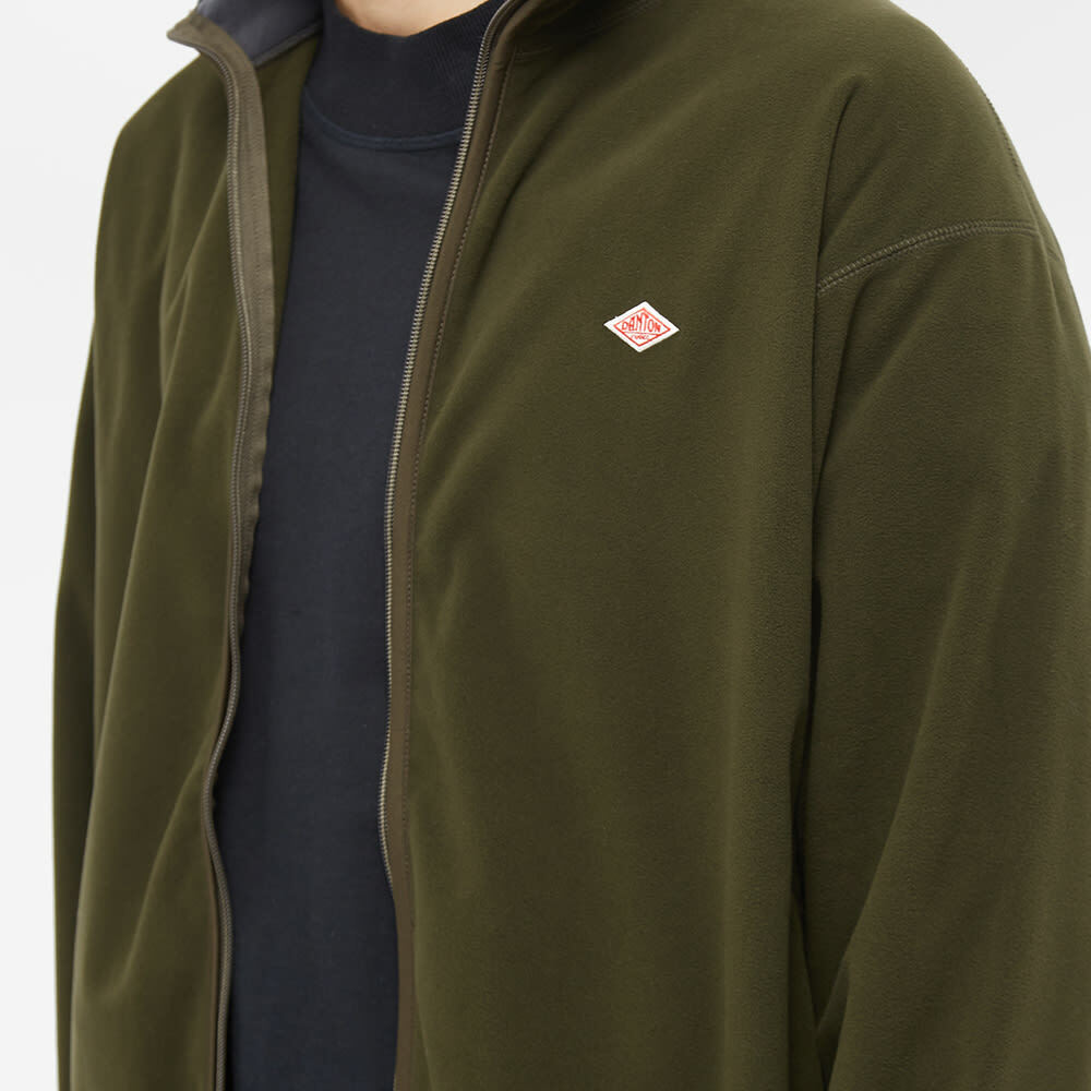 Danton Men's Polartec Fleece Stand Zip Jacket in Olive Danton