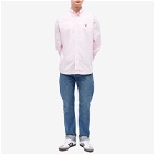 Human Made Men's Oxford Button Down Shirt in Pink