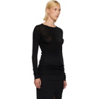 Rick Owens Black Tower Rib LS T-shirt
