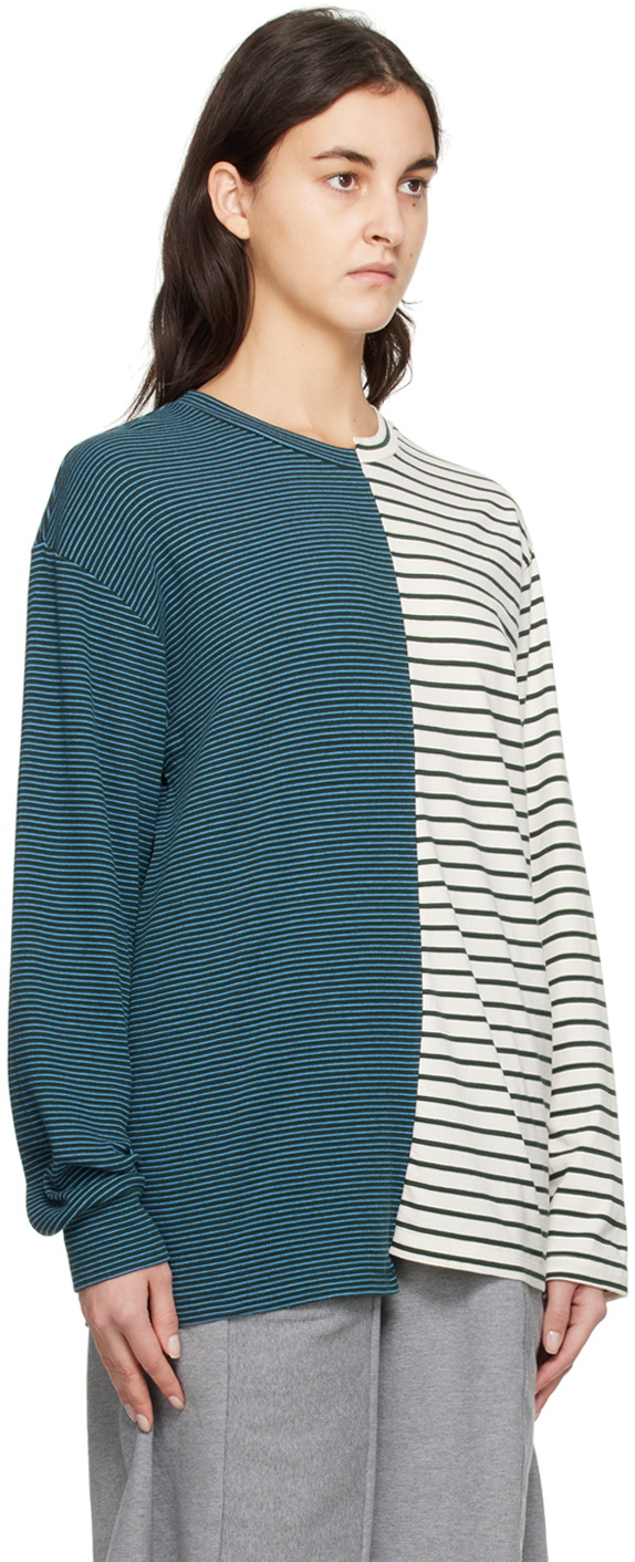 MM6 Maison Margiela Multicolor Striped Long Sleeve T-Shirt