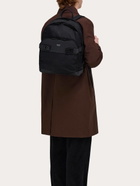 Ferragamo Mens Backpack with Gancini buckles in Black