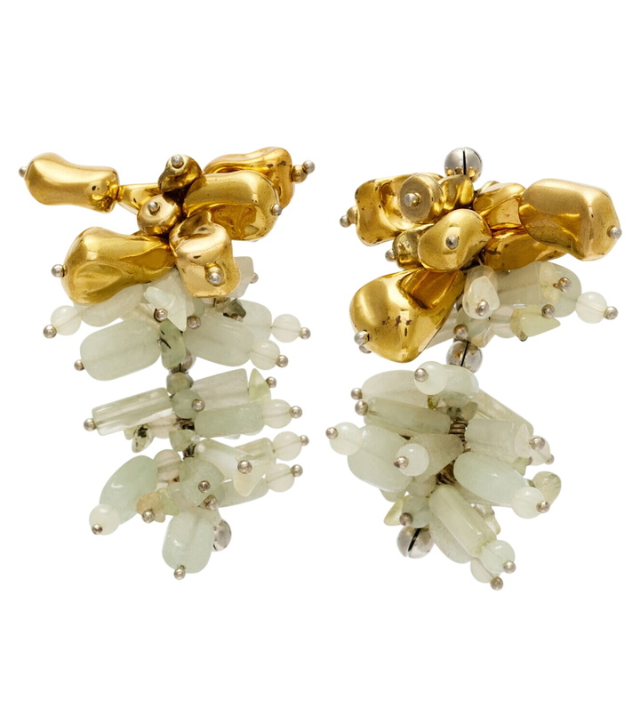 Photo: Dries Van Noten Embellished drop earrings