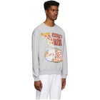 Moschino Grey Moschinos Pizza Sweatshirt