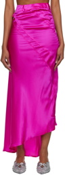 Ottolinger Pink Multiline Maxi Skirt