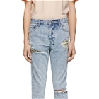 Ksubi Blue Chitch Exposed Camp Jeans