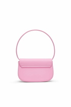 Diesel 1DR-Iconic shoulder bag in matte leather - Shoulder Bags Womens in Pink