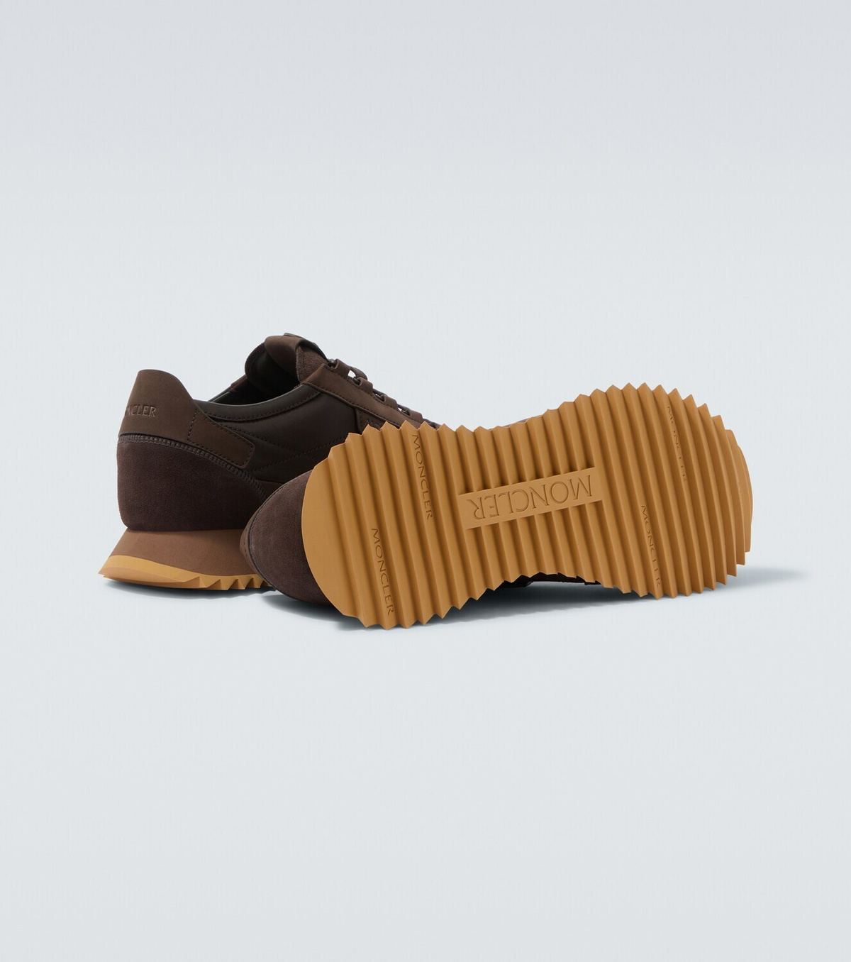 Moncler Pacey2 suede-trimmed sneakers
