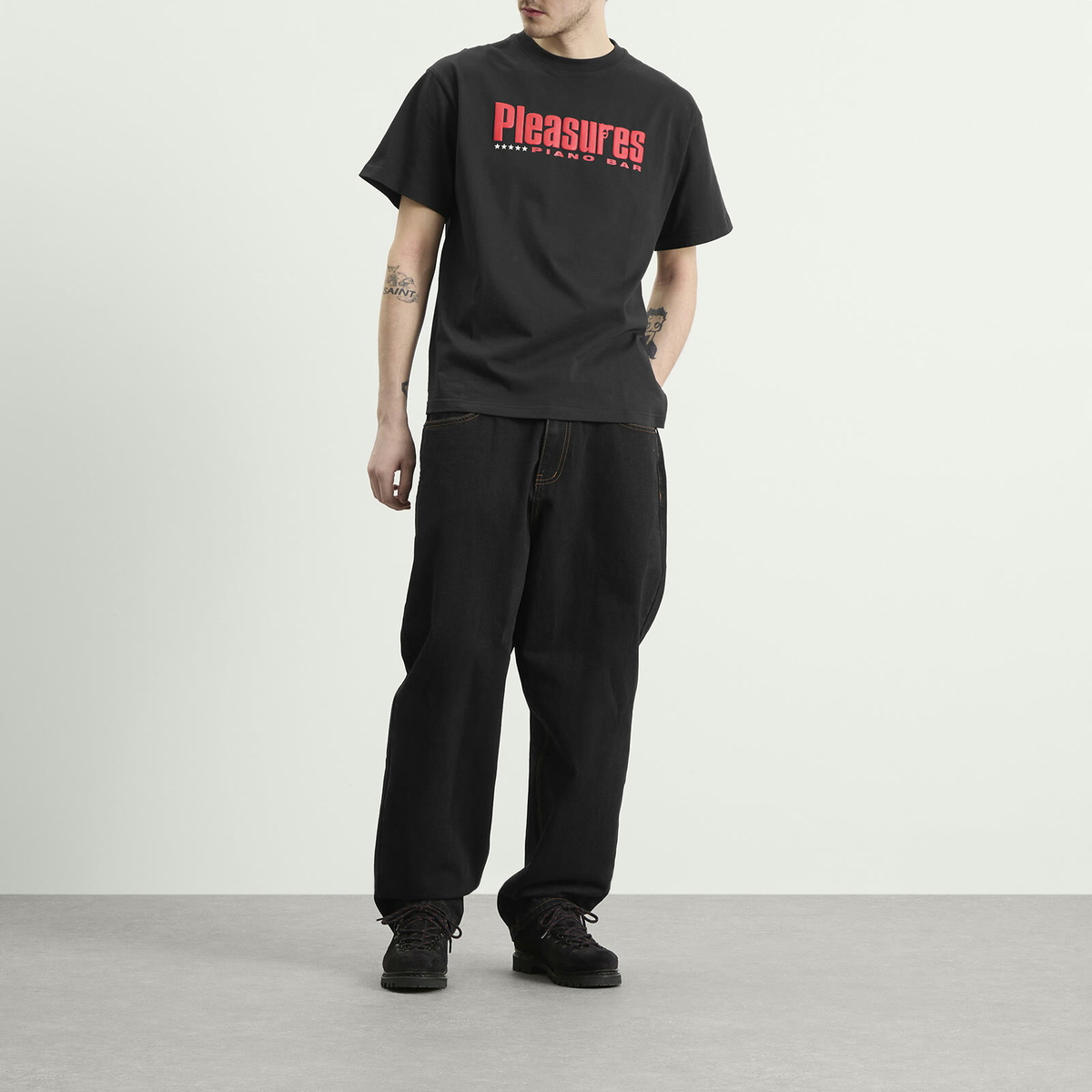 Pleasures Men's Piano Bar T-Shirt in Black