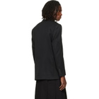 Simone Rocha Black Structured Slash Blazer