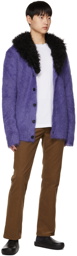 Marni Purple Mohair Cardigan