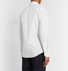 Fendi - Slim-Fit Logo-Print Cotton-Poplin Shirt - White