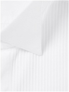 De Petrillo - Wing-Collar Bib-Front Double-Cuff Cotton Tuxedo Shirt - White