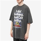 Vetements I Got Lucky T-Shirt in Washed Black