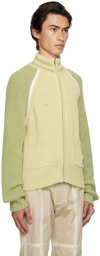 Kijun SSENSE Exclusive Yellow & Green Raglan Sweater