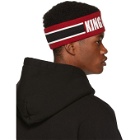 Dolce and Gabbana Red and Black King of My Life Headband