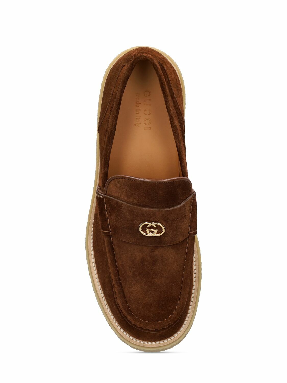 mens gucci suede loafers