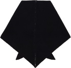 MM6 Maison Margiela Black Wool-Blend Scarf