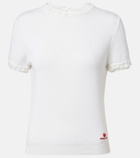 Shushu/Tong Lace-trimmed linen top