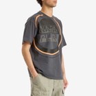 Napapijri Men's Premium Macro Dimension Print T-Shirt in Dark Grey Solid