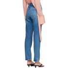 AGOLDE Blue 90's Pinch Waist High Rise Straight Jeans