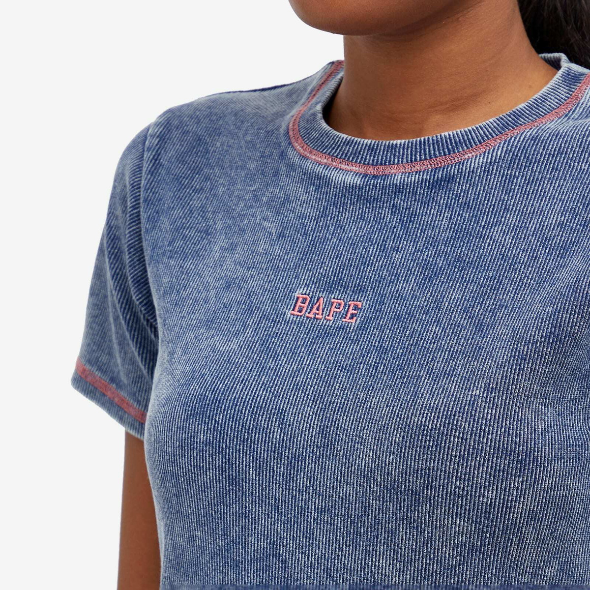 A Bathing Ape Women's Bape Rib T-Shirt in Indigo