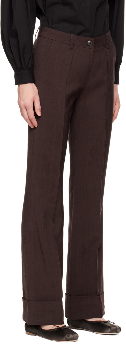 CO Brown Cuffed Trousers Coach