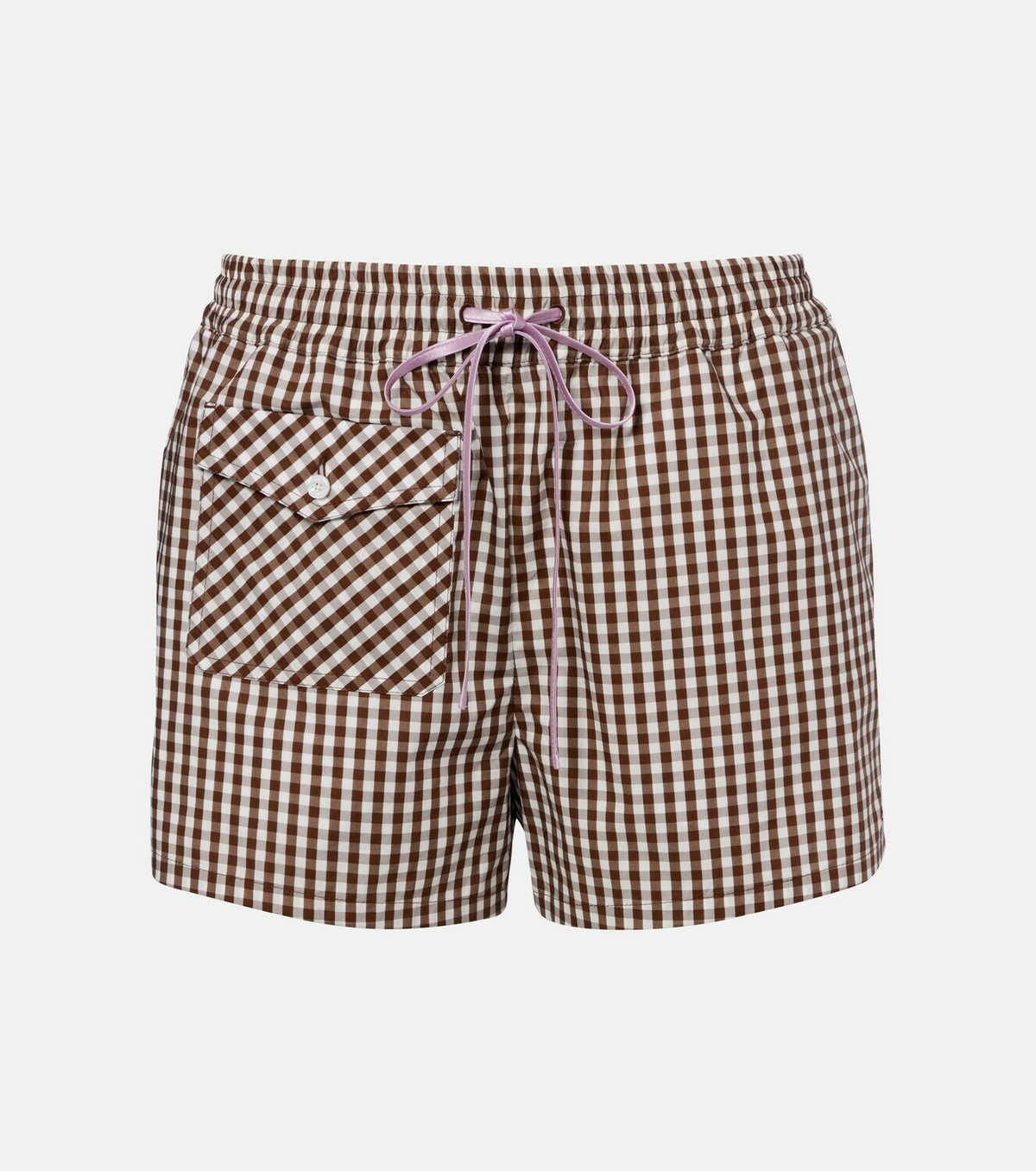 Valentino Gingham cotton poplin shorts