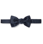 Lanvin - Pre-Tied Silk Bow Tie - Blue