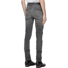 AMIRI Grey Slit Knee Jeans