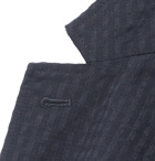 Barena - Midnight-Blue Unstructured Virgin Wool-Blend Seersucker Suit Jacket - Blue