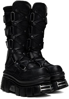 VETEMENTS Black New Rock Edition Tower Boots
