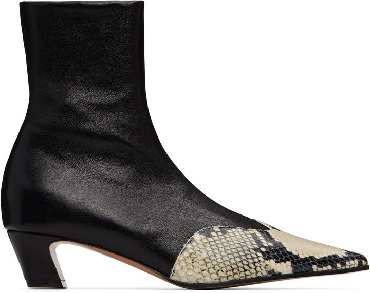 Photo: KHAITE Black Nevada Stretch Low Boots