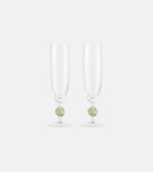 Cabana Demetra set of 2 champagne flutes