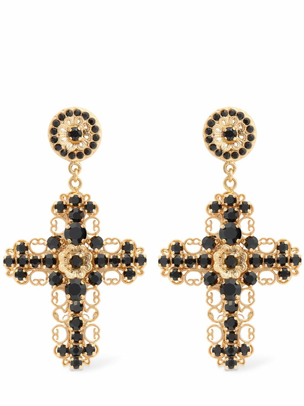 Photo: DOLCE & GABBANA Cross Pendant Earrings
