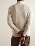 John Smedley - Cullen Slim-Fit Recycled-Cashmere and Merino Wool-Blend Cardigan - Neutrals