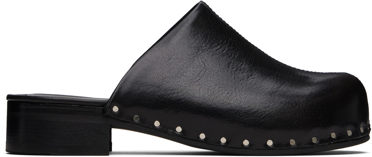 OUR LEGACY Black Real Fake Leather Tie Our Legacy