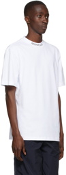Moncler White Logo Print T-Shirt
