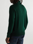 Maison Kitsuné - Logo-Appliquéd Wool Rollneck Sweater - Green