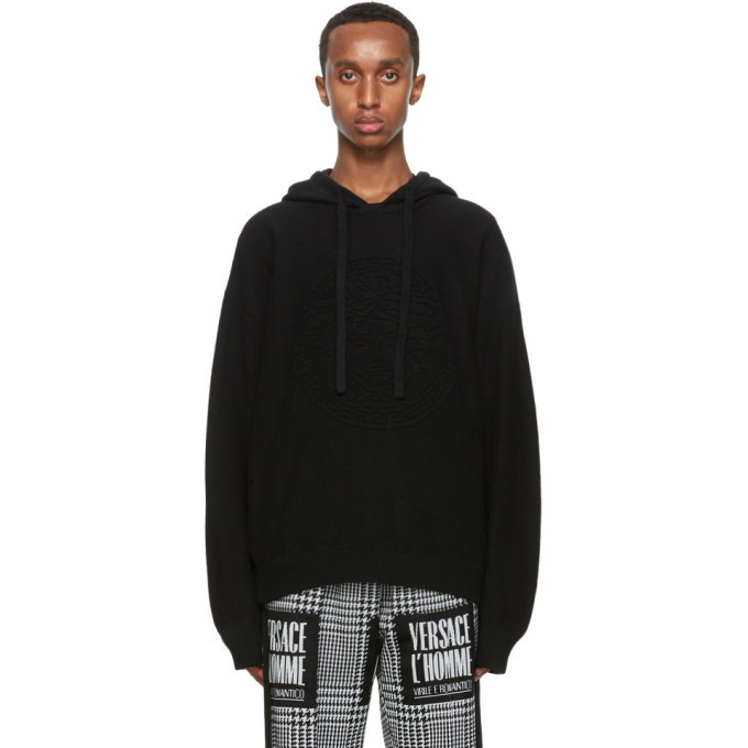 Photo: Versace Black Cashmere Medusa Hoodie