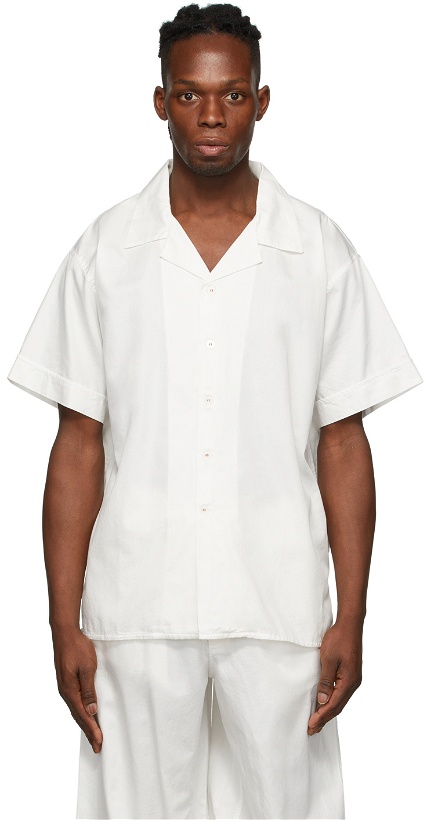 Photo: Cleverly Laundry White Short Sleeve Pyjama Shirt