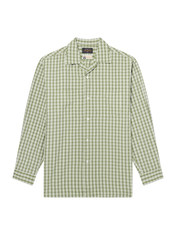 Photo: Beams Plus - Checked Madras Cotton Shirt - Green