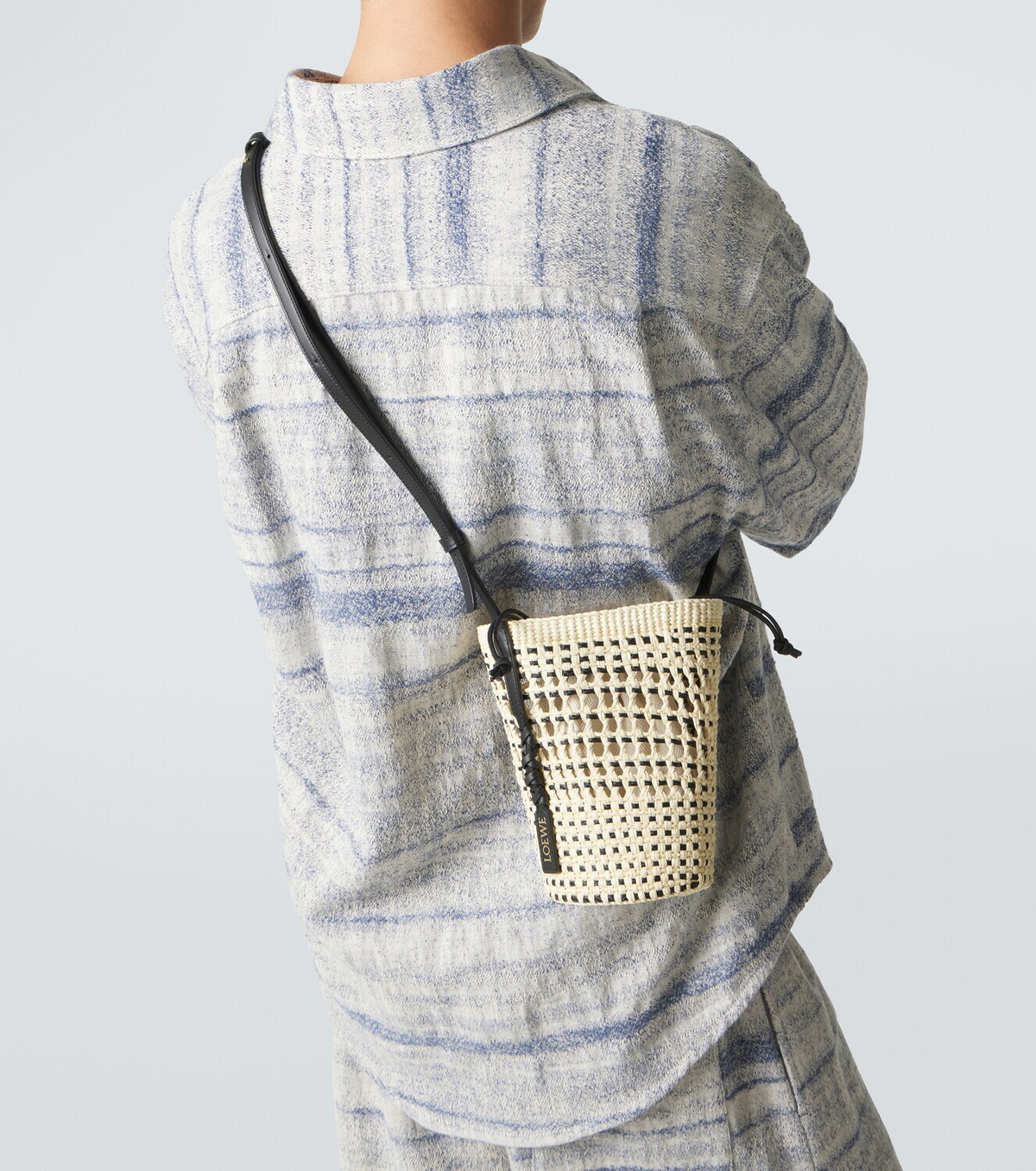 Loewe Paula's Ibiza leather-trimmed shoulder bag