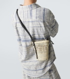 Loewe Paula's Ibiza leather-trimmed shoulder bag