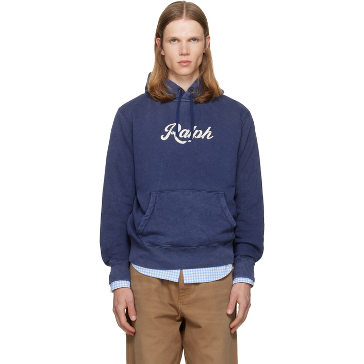 Photo: Polo Ralph Lauren Navy 'The Ralph Logo' Hoodie