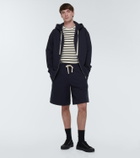 Jil Sander Logo cotton hoodie