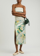 Meryll Rogge Floral-print Satin Midi Skirt Multi Print