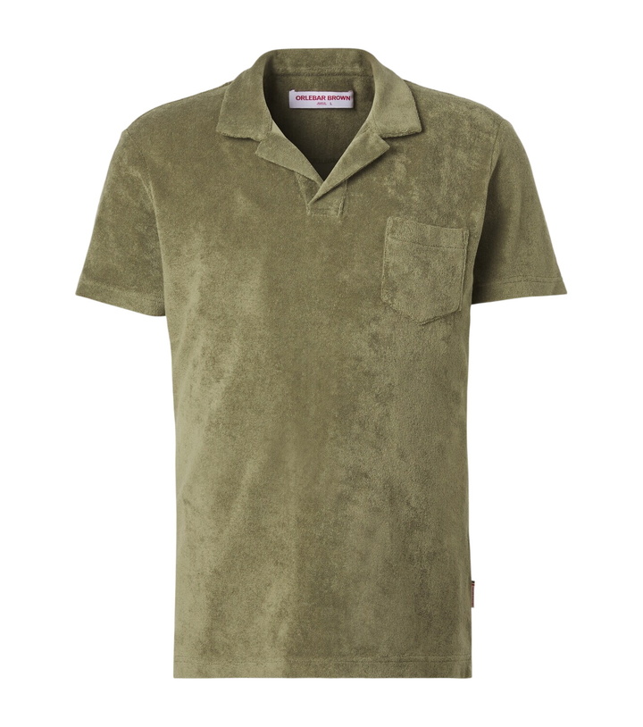 Photo: Orlebar Brown Terry cotton toweling polo shirt