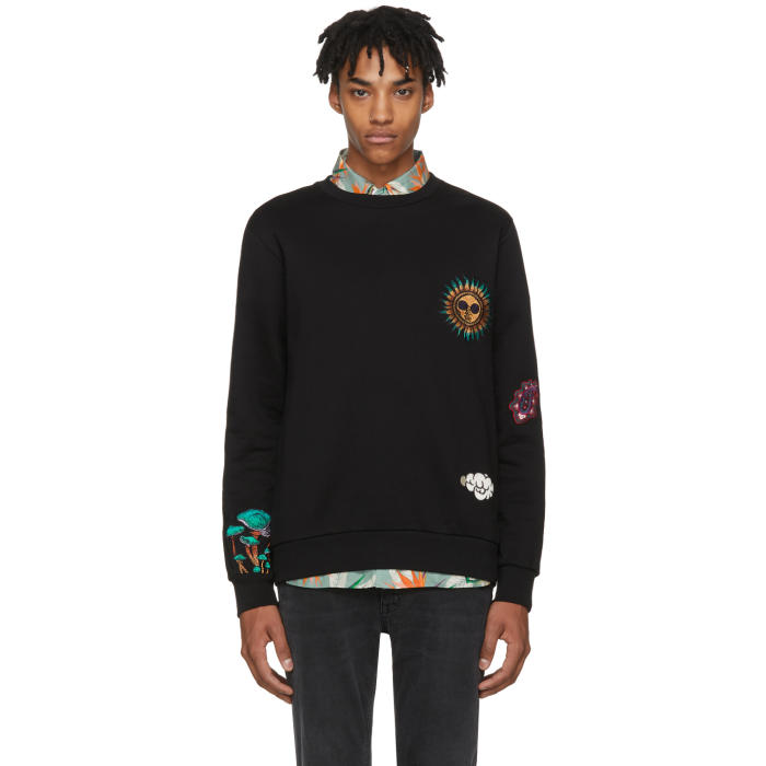 Photo: Paul Smith Black Embroidered 1974 Sweatshirt