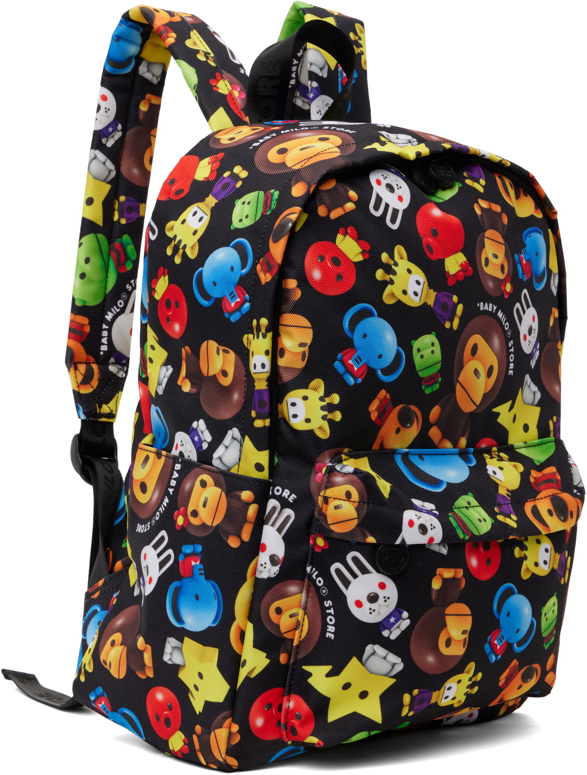 BAPE Black Milo 3D All Print Pattern Medium Backpack